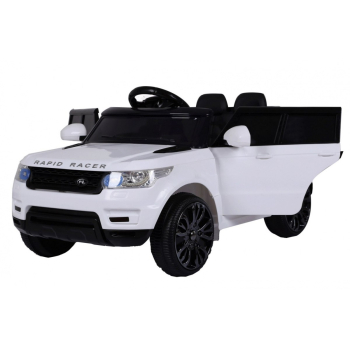 Autko Start Run na akumulator Biały + Pilot + Funkcje bezpieczeństwa + MP3 LED